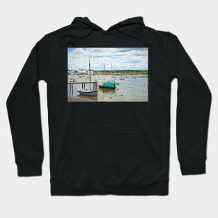 Moored Boats At Woodbridge Hoodie